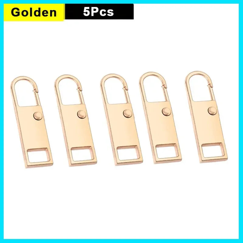 5/10Pcs Zipper Slider Puller Replacement Instant Zipper Tab Repair Zippers Handle Mend Fixer Buckle for Suitcase Sewing Craft