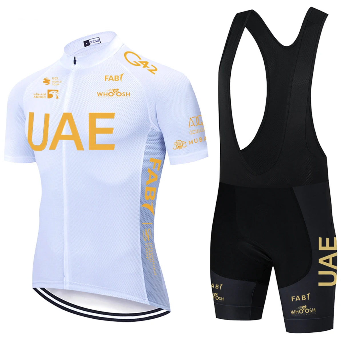 2026 New WHITE Cycling Jersey UAE Team Bike Jersey Shorts 10 Color Men Women Quick dry Ropa Ciclismo Pro Bicycle TShirt Cloth
