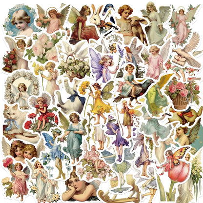 10/30/50PCS Vintage Aesthetic Stickers Series Rural Life Graffiti Children's Toys DIY Notebook Phone iPad Decoration