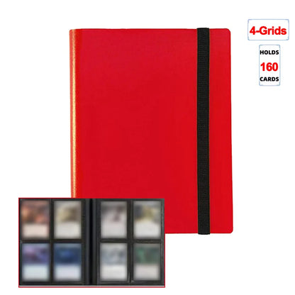 1Pc Card Binder 160/360/480 Trading Card Holder Book PP Cover Binder For Cards Durable Side Loading Card Book With Gaming Car