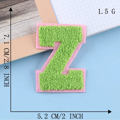 Color Alphabet, Letter, Name, Patches for Clothing Hat, Cloth Sticker, Embroid, Garment Accessories, DIY Logo, Iron-on, Sewin
