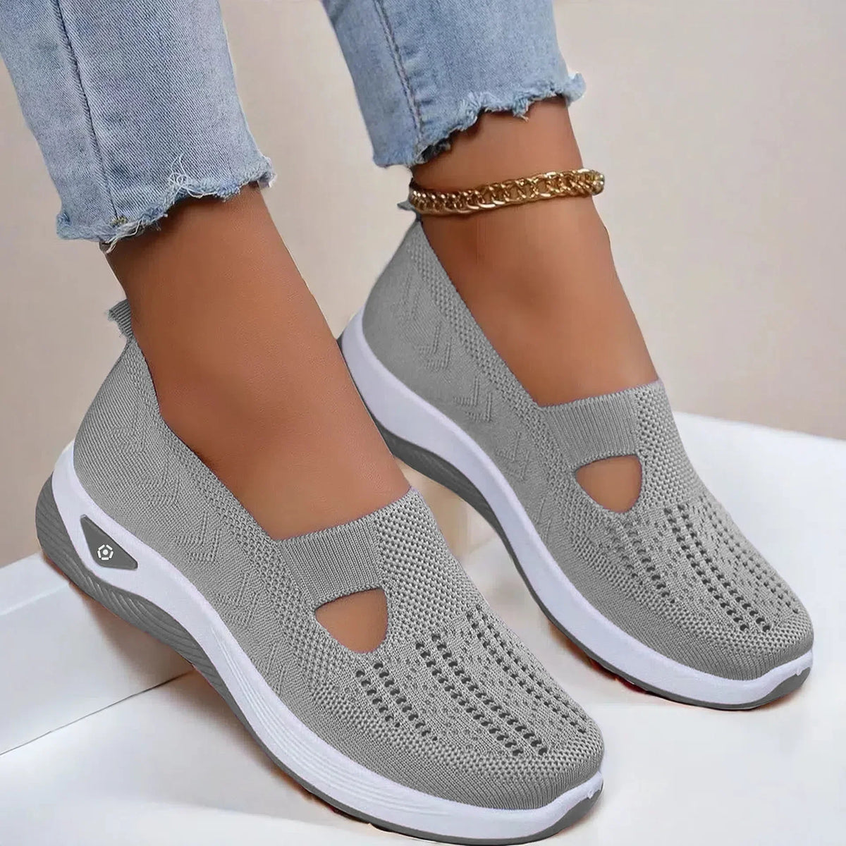 Summer Breathable Non-slip Soft Sole Elderly Shoe Women's Casual Shoes Middle-aged and Elderly Walking Flat Shoes Fo Women - 