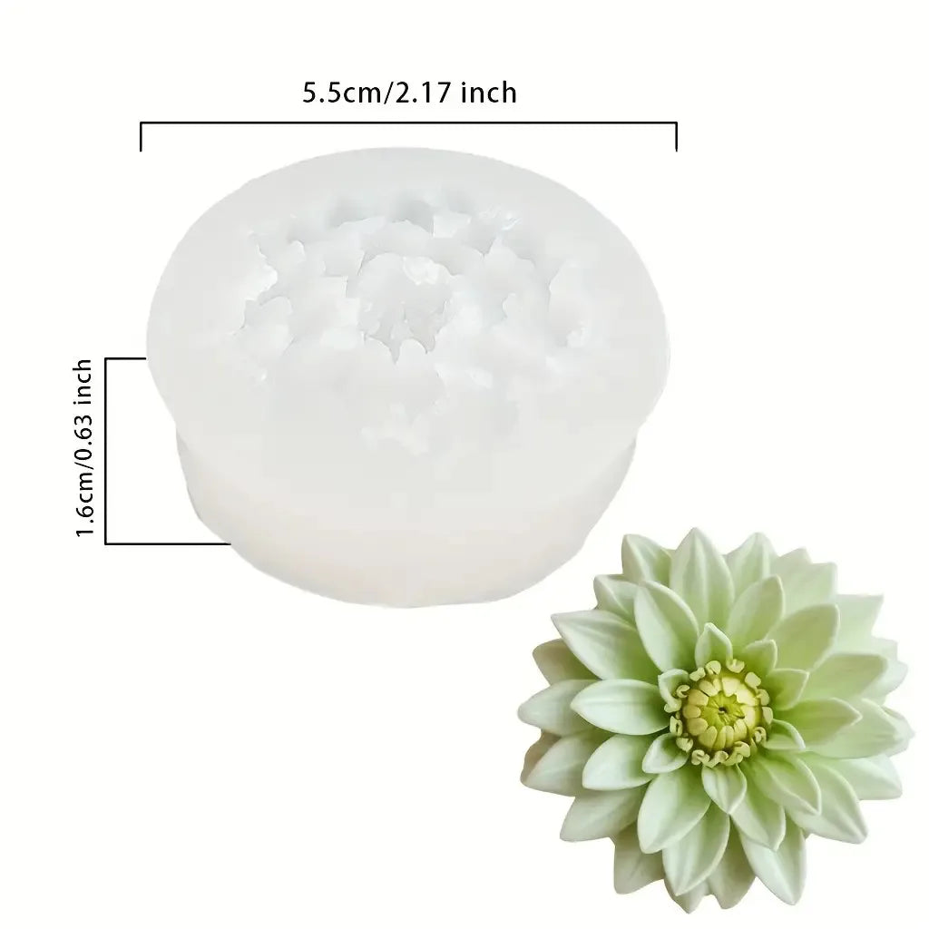 Lotus Flower Silicone Mold，For resin crafting - Suitable for candles、DIYCrafts、Valentine's Day、Mother's Day、Christmas Decorat