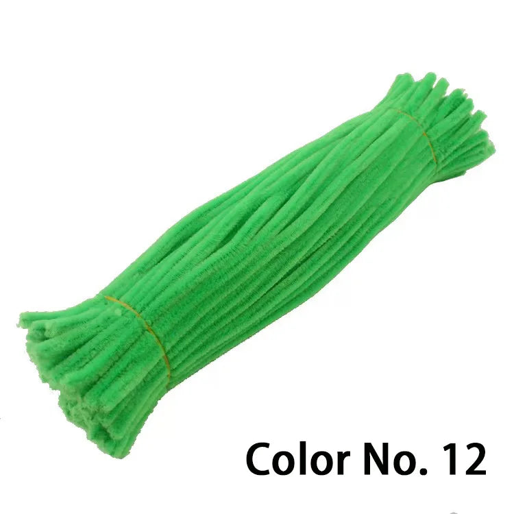 Chenille Stem Pipe Kids DIY Creative Toys Chenille Sticks Cleaners Kindergarten Educational Handmade Material Plush Strips