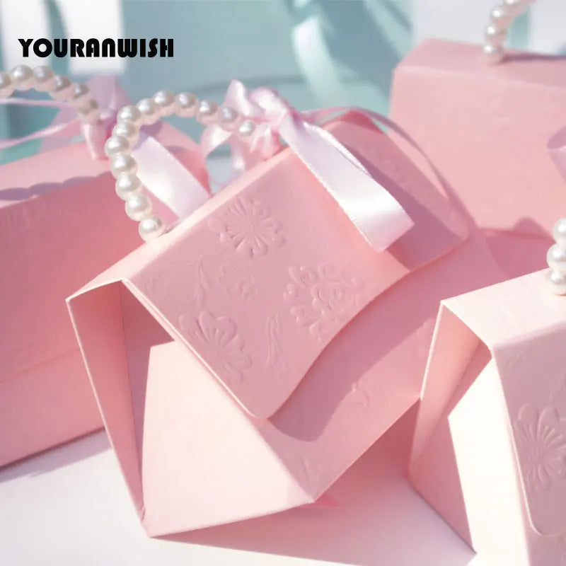 RMTPT 10/20pcs/lot Portable Party Wedding Favor Candy Boxes Baby Shower Gift Boxes wedding party favor box Candy gift boxes