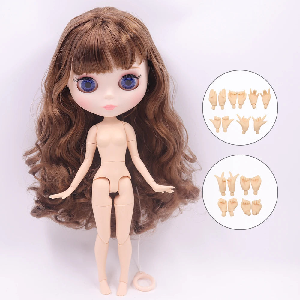 ICY DBS blyth doll 1/6 bjd toy joint body white skin shiny & matte face 30cm on sale special price toy gift anime doll - matt