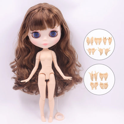 ICY DBS blyth doll 1/6 bjd toy joint body white skin shiny & matte face 30cm on sale special price toy gift anime doll - matt