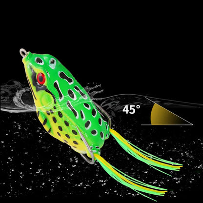 1 Pcs 5G 8.5G 13G 17.5G Frog Lure Soft Tube Bait Plastic Fishing Lure with Fishing Hooks Top Water Ray Frog Artificial 3D Eye