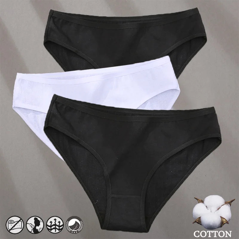 Cotton Panties Jacquard Design Pattern Women Panties Underwear Sexy Female Lingerie Briefs Solid Color Intimate Pantys for Wo