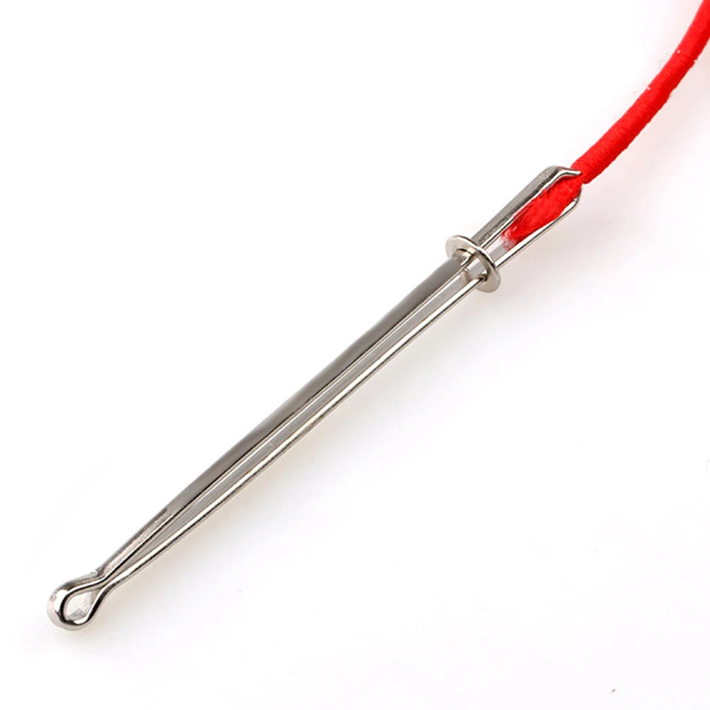 2 PCS/Lot Stainless Steel Garment Clips DIY Sewing Tools Elastic Band Tape Punch Cross Stitch Threader Wear Elastic Clamp
