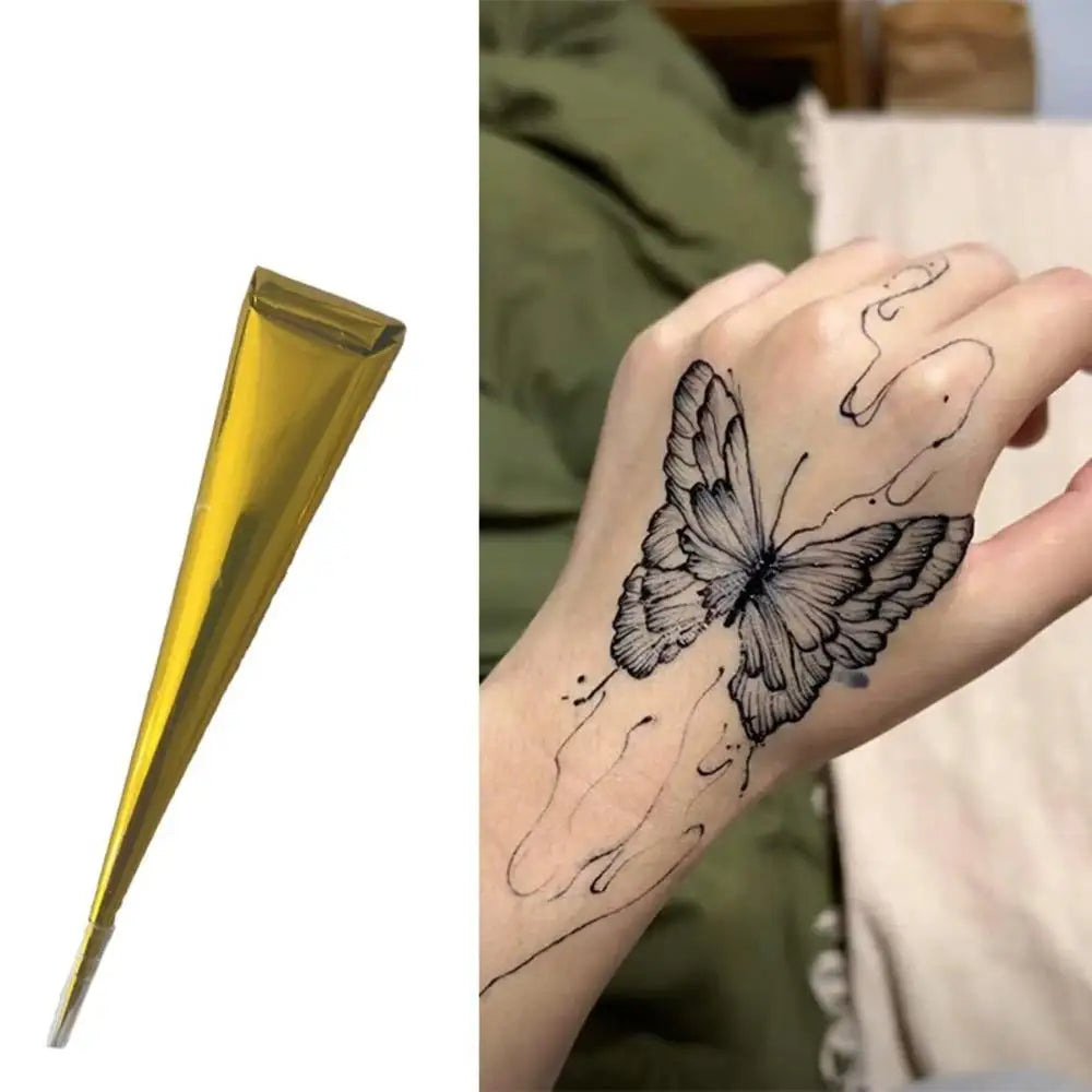 Tattoo Stickers English Word Waterproof Long Lasting Realistic Transfer Temporary Black Letters Feather Body Art For Men Wome