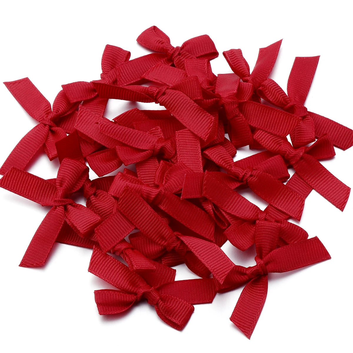 50 Pcs/Lot 4*3.5cm Fresh Pink Ribbon Bows Small Size Satin Ribbon Bow Flower Craft Decoration Handwork DIY Party Decoration -