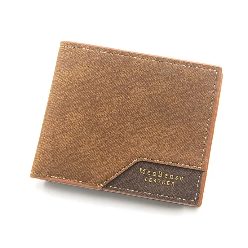 Free Name Engraving Men Wallets Slim Coin Pocket Photo Holder New Short Small Male Wallet Card Holder Frosted Leather Men Pur