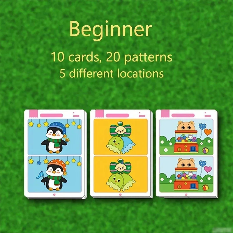 An educational fault finding game: reusable wiping paper for focus and attention training，Painting books