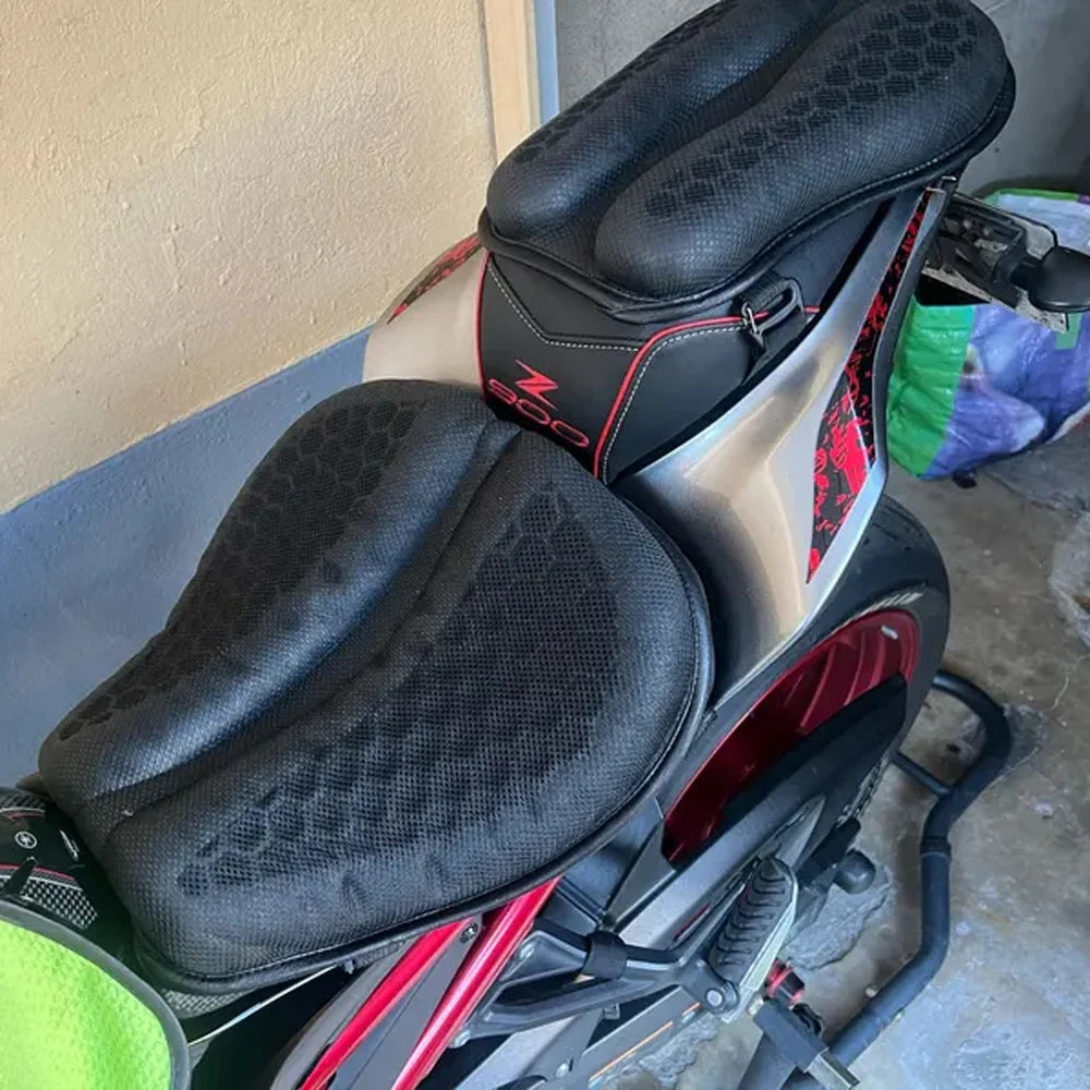 Motorcycle Seat Cushion 3D Honeycomb Anti-slip Motorcycle Gel Seat Cushion Moto Pressure Relief Ride Seat Pad Moto Accessorie