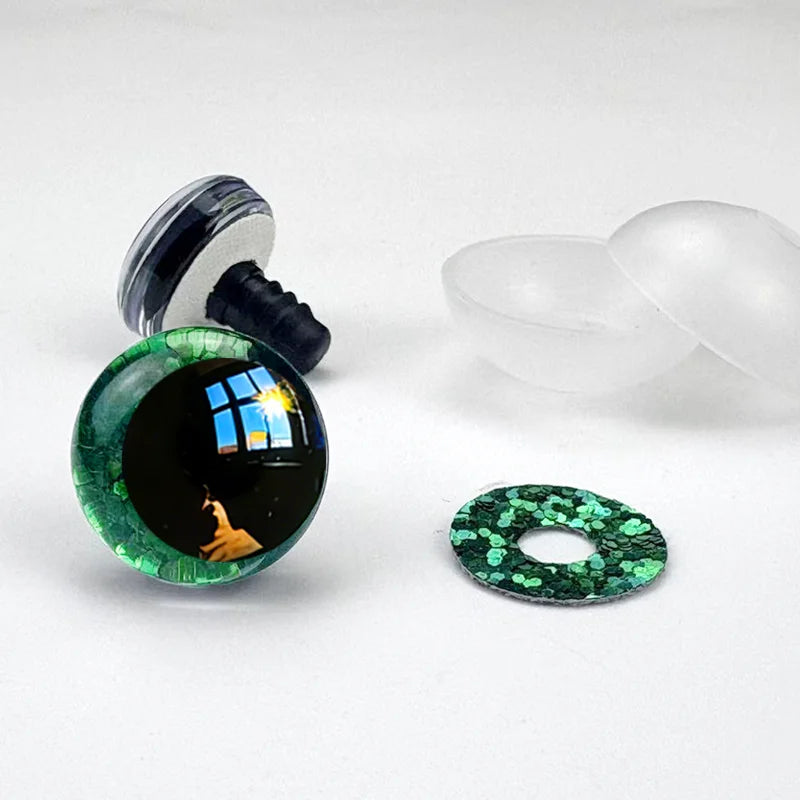 20 unique "eye" toys, available in 14-20mm sizes, 3D cartoon-shaped flashing eyes, safe type of eyes for DIY crafting.