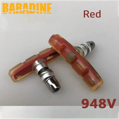 Baradine 948V MTB Bike V-brake Shoes Transparent 60mm Pads Bicycle Brake Blocks Bicycle Accessories