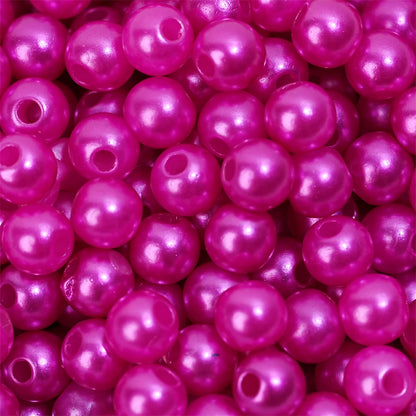iYOE 3/4/5/6/8/10/12mm Colorful Acrylic Pearl Beads Loose Spacer Beads For Needlework Jewelry Making Bracelet Necklace Earrin
