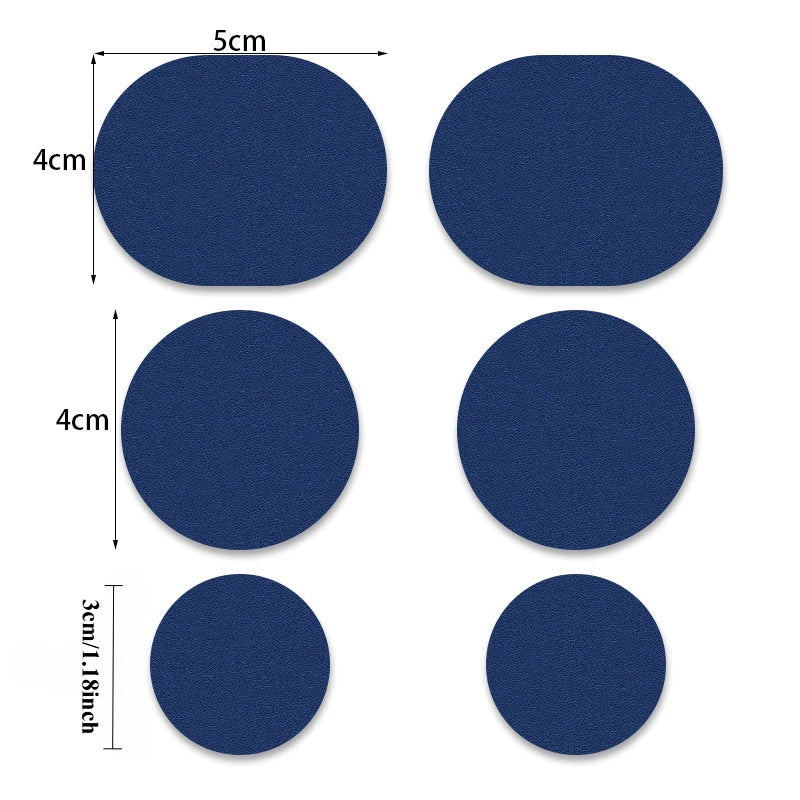 6PCS Sports Shoe Repair Patches, Anti-wear Shoe Patches, Insole Repair Patches, Self-adhesive Patches Inside High Heels - Blu