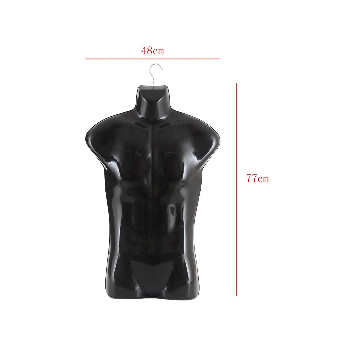 Male Mannequin Hanger Fashion Body Manikin for Garment Vendors Market Commercial