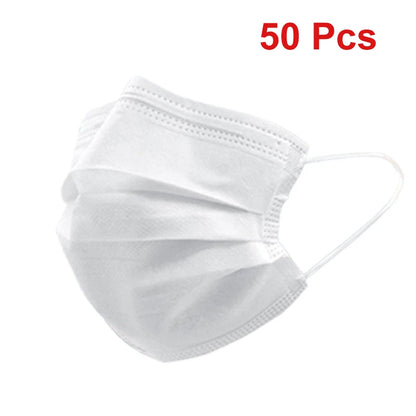 Masks 3-layer Mask Face Masks Melt Blown Cloth Disposable Anti-Dust Protective Masks Earloops Mouth Mask Black Mascarillas - 