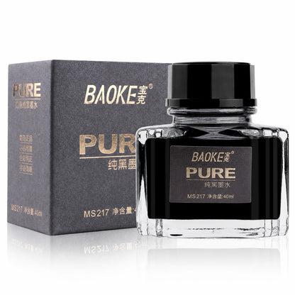 BAOKE 40ml Fountain Pen Ink Bottle Pigment Pure Pen Ink - 1 black