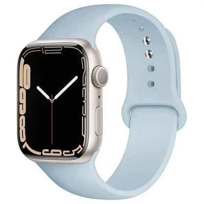 Silicone Band For Apple Watch straps 49mm 40mm 44 mm 45mm 46mm 42mm 41mm 38mm sports bracelet iWatch series 10 9 8 3 SE ultra