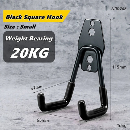 Garage Storage Utility Hooks,Garage Garden Tool Organizer,Hanging Utility Wall Mount Hooks,Heavy Duty Tool Storage Organizer 