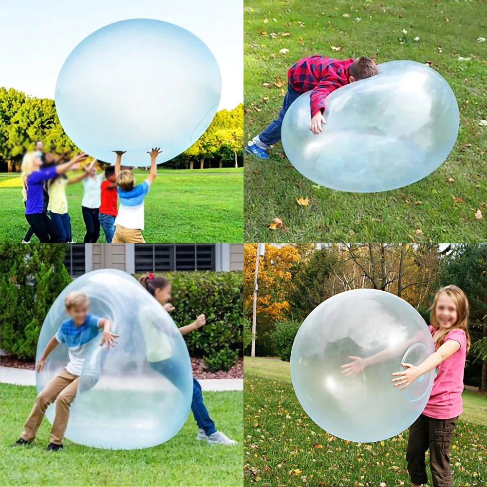 Kids Blow Up Balloon Toy Children Outdoor Soft Air Water Filled Bubble Ball Fun Party Game Summer Gift Inflatable Elastic Bal