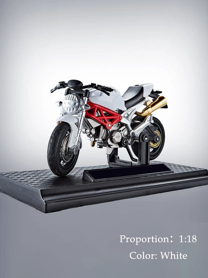Model Diecast Motocycle Toys Ornament, 1:18/1:36 Car Rotating Rubber Rires Desktop Ornament Gifts - YLE-02 C