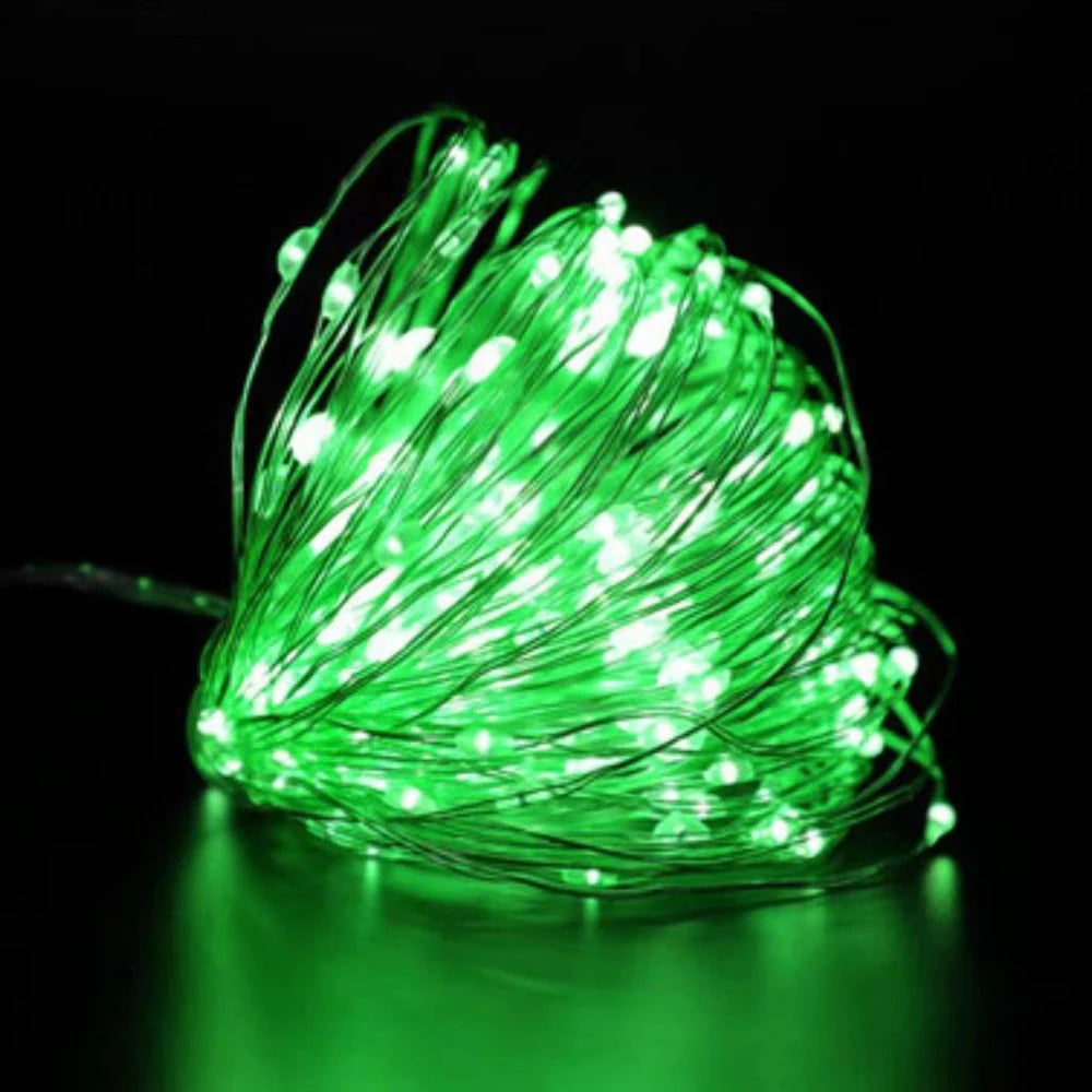 Led Copper Wire Fairy Lights Waterproof LED String Lights Battery Operated DIY Wedding Party Christmas Decoration Garland - g