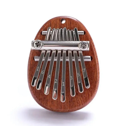 8 Key Mini Wooden Kalimba Exquisite Finger Thumb Piano Marimba Musical Good Accessory Pendant Gift - Water droplet