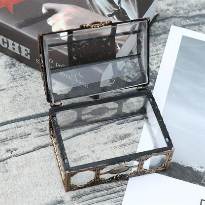 1Plastic Transparent Pirate Treasure Box Crystal Gem Jewelry Box Storage Organizer Chest Treasure for Jewelry Gem Trinket Box