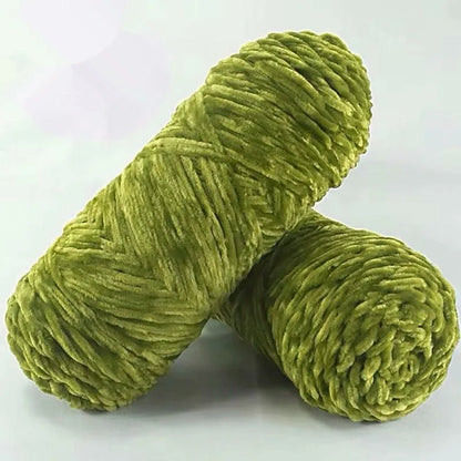 DIY 100% Polyester Velvet Yarn Amigurumi Accessories Dolphin Baby Plush Yarn Soft Chenille Yarn for Knitting 1 Skein 100g 130