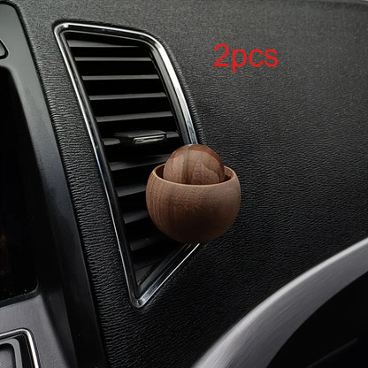 Car & Home Essential Oil Diffuser - Made of Wood Mini Cute Natural Fragrance Diffuser Suitable for Bedroom Living Room Bathro