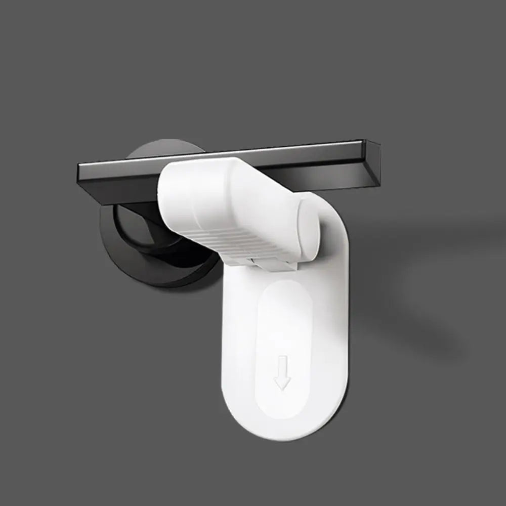 Non Punching Door Handle Safety Lock Protective Door Handle Concealed Buckle Lock Children's Pet Door Blocking Device - white