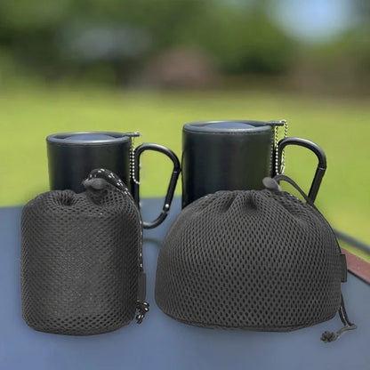 Cookware Storage Bag Nylon Mesh Bag Travel Stuff Sacks Drawstring Bag
