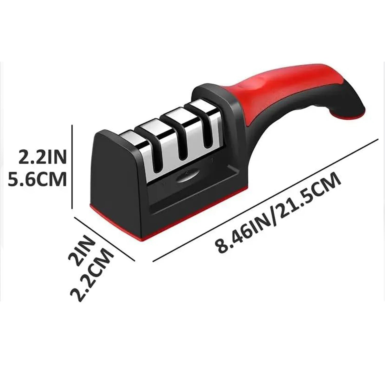4-Segment Knife Sharpener Knife Sharpeners for Kitchen Knives Stainless Steel Three-Purpose Sharpening Stone for Kitchen Tool