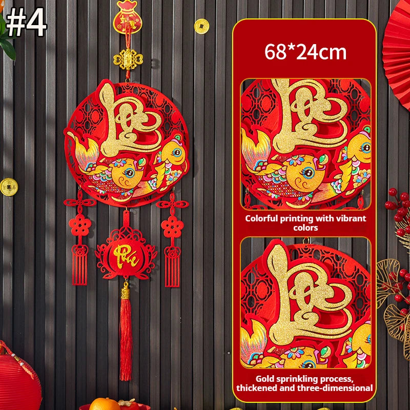 Vietnamese Spring Festival Decorations Paper Flowers Hanging Ornament 2026 New Year Home Decoraitons Room Wall Decor - S8