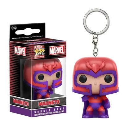 FUNKO Captain America Inro Man Deadpool Spider Man Thanos Thor Keychain Toys Vinyl Doll Collectible Toy Figures Best Kid Gift