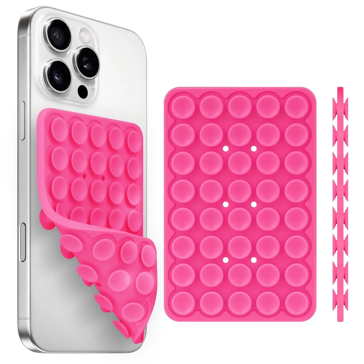 Silicone Suction Cup Phone Holde Multifunctional Fixed Anti-slip Mobile Fixture Double Sided Detachable Phone Rubber Sucker P