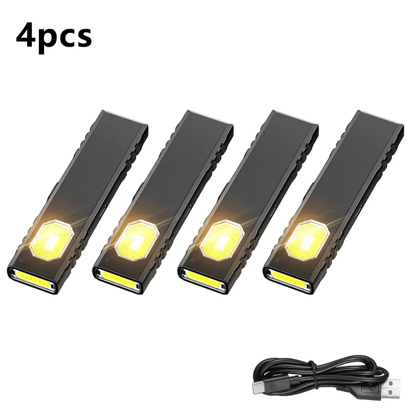 Security Flashing Work Light Warning Light Strong Light Mini Portable Outdoor Maintenance Emergency EDC Flashlight Knife Cap 