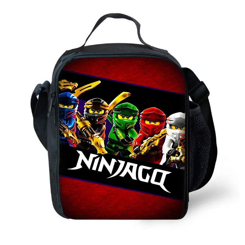 Child School Cool Game NinjagoS-Backpack with Lunch Bags ,Pencil Bags ,School Bags for Boys Girls Best Gift
