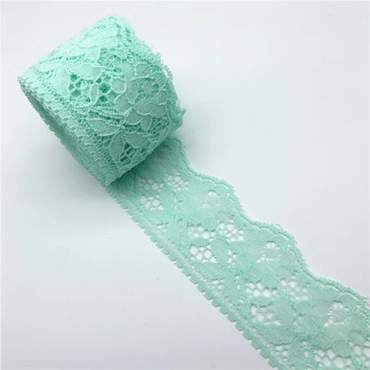 5yards/Lot 60mm Lace Ribbon Handicrafts Embroidered Net Lace Fabric Trim For Sewing Fabric Lace Ribbon Skirt Accessories - 23