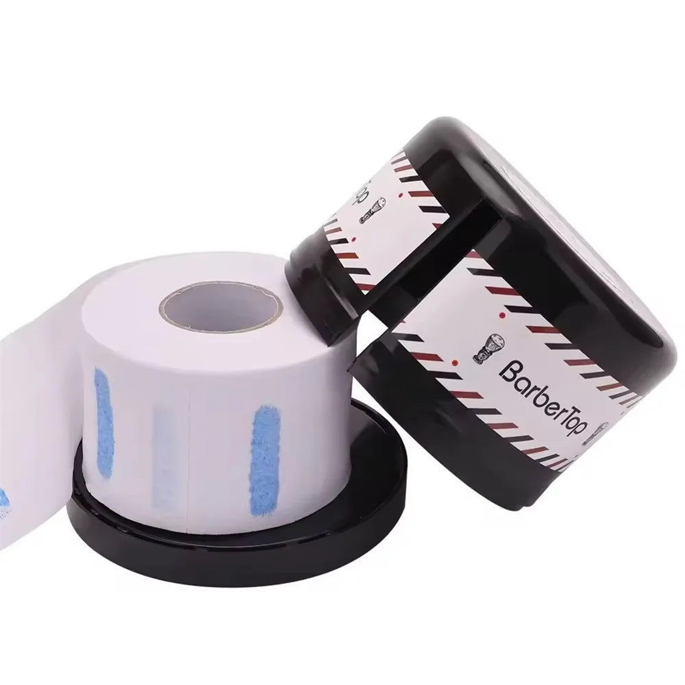 Professional Hair Neck Strip Paper Case Barber Neck Paper Roll Holder Disposable Tissue Collar Tape Box Hairdressing Accessor