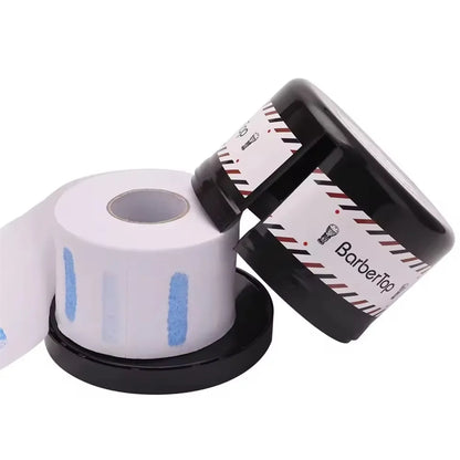 Professional Hair Neck Strip Paper Case Barber Neck Paper Roll Holder Disposable Tissue Collar Tape Box Hairdressing Accessor