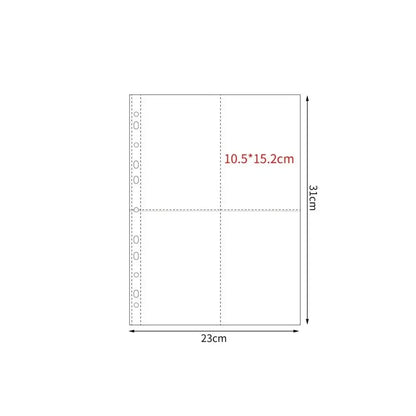 A4 Kpop Photocard Binder Sheets Multiple Pockets Sleeve PP Acid Free Photo Album Refill Pages Card Stamp Die Jewelry Storage 