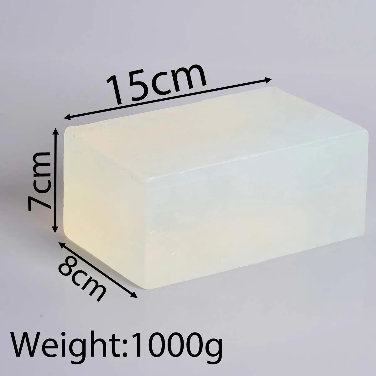 1000g Glycerin Soap Base DIY Handmade Soap Base Transparent White Melt Pour Making Soap Aromath Bath Raw Materials - Transpar