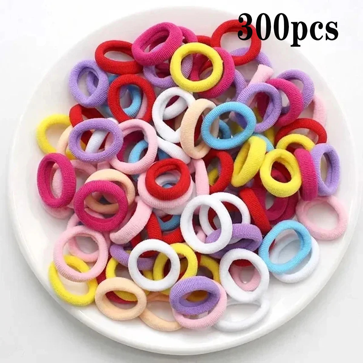 200-1000pcs Women Girls Colorful Nylon Elastic Hair Bands Ponytail Hold Small Hair Tie Rubber Bands Scrunchie Hair Accessorie