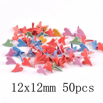mix vintage Diy Brads Scrapbooking Embellishment Fastener Brad Metal Crafts Decoration CP2583